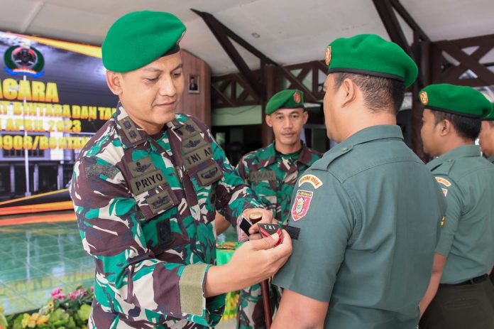 Upacara Korps Raport Kenaikan Pangkat Dipimpin Dandim 0908/Bontang