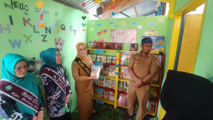 Kelurahan Berbas Tengah Launching Pojok Baca Pertama