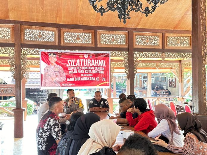 HUT Bhayangkara ke-78, Polres Bontang Silaturahmi Bersama Awak Media