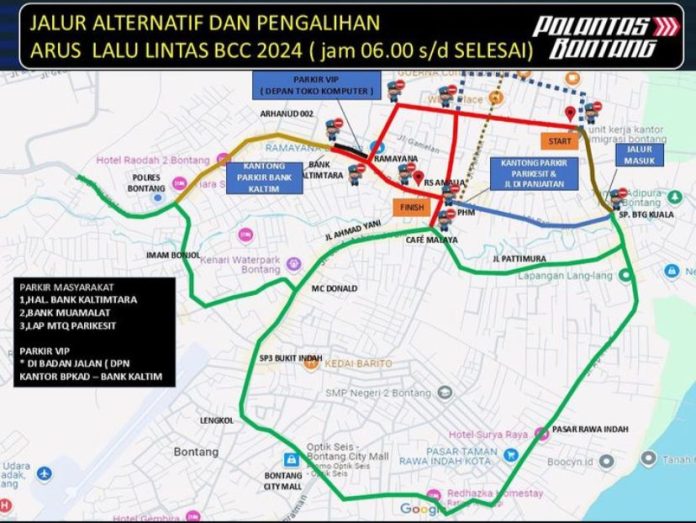 BCC Digelar Besok, Ini Daftar Rute yang Ditutup Sementara