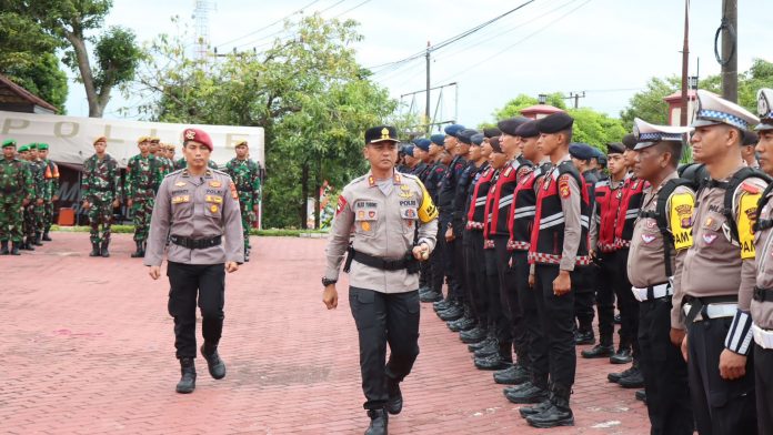 Polres Bontang Gelar Apel Gabungan, 1.226 Personel Turun Amankan Pilkada