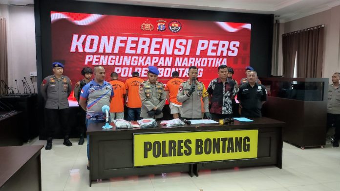 Polres Bontang Ungkap 5 Tersangka Kasus Narkotika Sabu