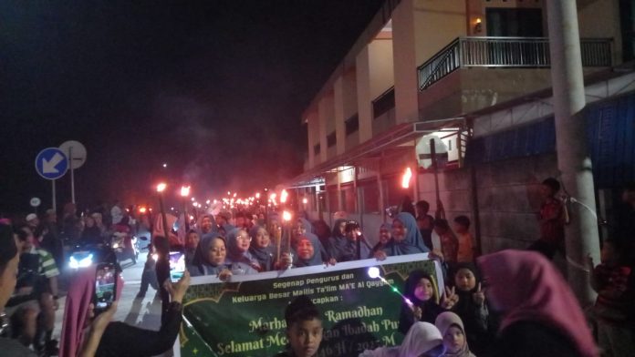 Sambut Ramadan, 1500 peserta Meriahkan Pawai Obor Loktuan