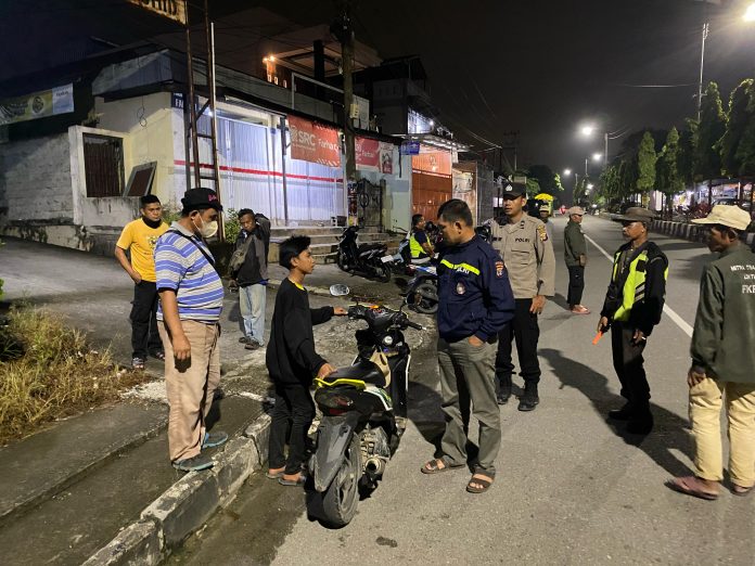 Polsek Bontang Utara Amankan Tiga Motor Knalpot Brong di Loktuan