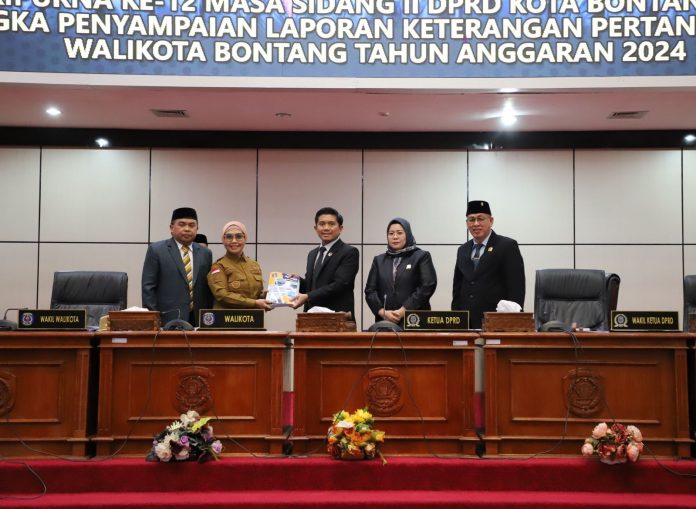 LKPJ Wali Kota Tahun 2024 di Rapat Paripurna: Pendapatan Bontang Tidak Capai Target