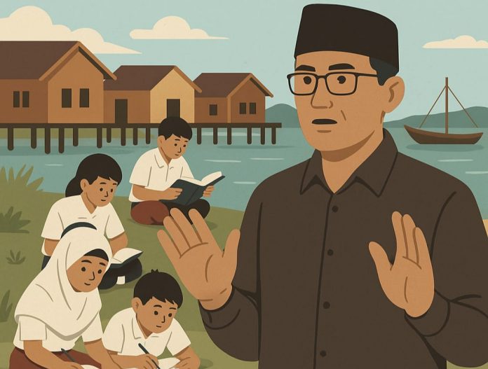 Minimnya Pendidikan di Pesisir, Heri Keswanto Minta Adakan Sekolah Terbuka dan Paket