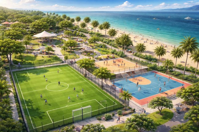 Berbas Pantai Jadi Tujuan Berikutnya Pembangunan Lapangan Mini Soccer