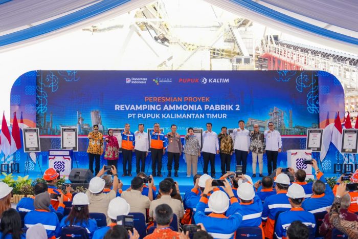 Dukung Keberlanjutan Swasembada Pangan, Pupuk Indonesia Resmikan Modernisasi Pabrik Tertua Pupuk Kaltim
