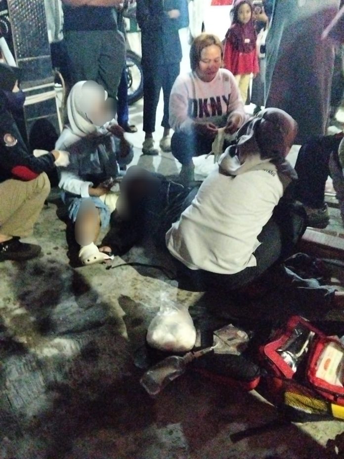 Tabrak Lari di Simpang 4 Pisangan, Dua Korban Dilarikan ke RSUD, Satu Alami Patah Tulang